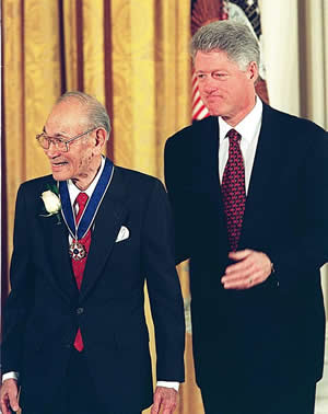 Fred Korematsu ~ Presidential Medal of Freedom 1998 - President William F. Jefferson Clinton