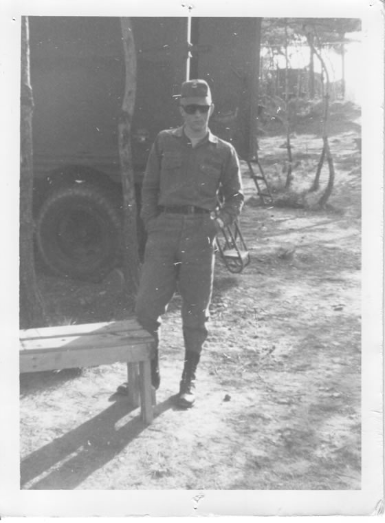 Pvt Jim Fortune Korea army truck