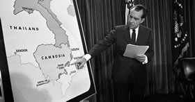 President Richar M. Nixon ~ Invasion of Cambodia, April 39, 1970