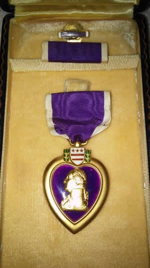 Purple Heart with Bar